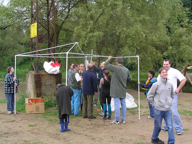 ČPV Týnec 50. r., stavba