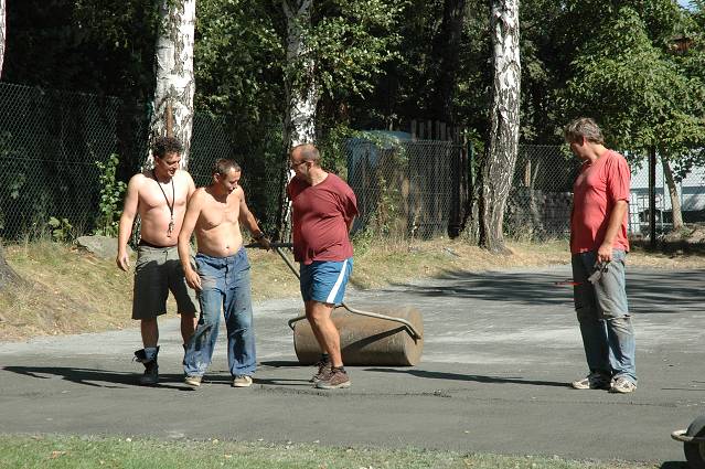 Křest a stavba hřiště