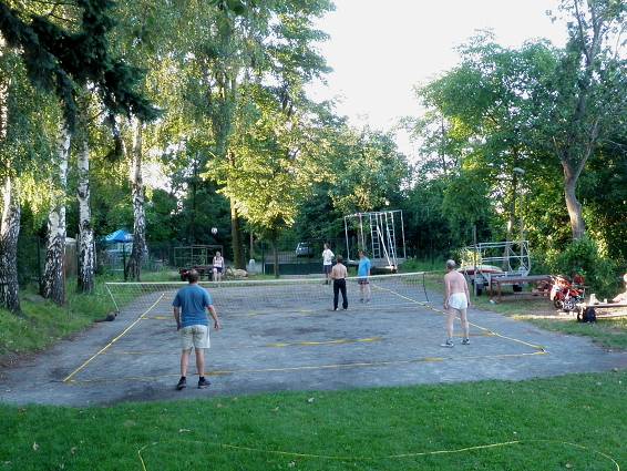 Nohejbal v loděnici