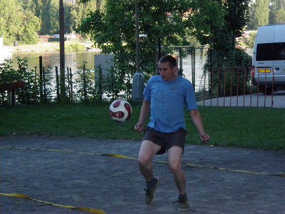Nohejbal v loděnici